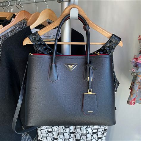 prada double saffiano leather tote bag|authentic prada saffiano bag.